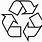 Recycling Symbol Template