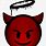 Red Devil Face Emoji