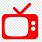 Red TV Icon