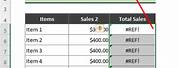 Ref Error Excel