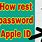Reset Apple ID Password Online