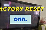 Reset Regular Onn TV