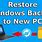 Restore Windows Image Backup