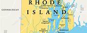 Rhode Island Political Map with Capital