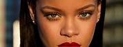 Rihanna Red Lips