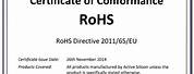 RoHS Declaration Form