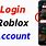 Roblox Login My Account