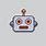 Robot Face Pixel Art