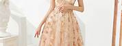 Rose Gold Ball Gown Dresses