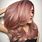Rose Gold Pink Hair Color