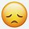 Sad Face Emoji Black Background