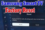 Samsung TV Reset Factory Settings