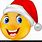 Santa Smiley-Face Emoji