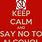 Say No Alcohol