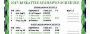 Seattle Seahawks 2017 2018 Schedule Printable