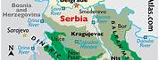 Serbia On Map of Europe