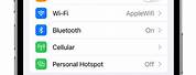 Settings App On Apple iPhone