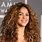 Shakira with Curly Hair