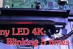 Sharp 4K LED 5 Blinking Red LED YouTube