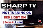 Sharp AQUOS TV Power Light Flashing