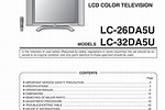 Sharp LCD TV Manuals