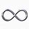 Silver Infinity Sign