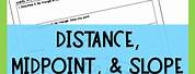Slope Midpoint Distance Worksheet