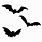Small Bat Stencil