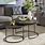 Small Round Black Coffee Table
