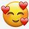 Smiley Emoji with Hearts