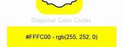 Snapchat App Primary and Secondary Colors