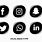 Social Media Logo Silhouette