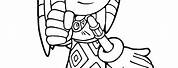 Sonic Coloring Pages Tikal