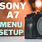 Sony A7 Menu