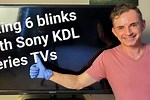 Sony TV 6 Blinks