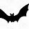Spooky Bat Silhouette