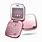 Square Pink Flip Phone