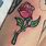 Stained Glass Rose Tattoo