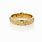 Star Engraved Gold Ring