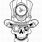 Steampunk Skull Clip Art