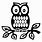Stencil Owl SVG