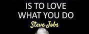 Steve Jobs Quotes Love What You Do