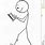 Stick Figure Cell Phone