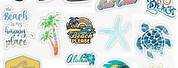 Stickers for Phone Cases to Print Out Surf Board