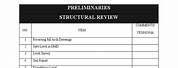 Structural Integrity Checklist