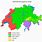 Suisse Carte Langue Topographi