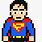 Superman Pixel Art