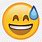 Sweating Nervous Emoji