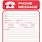 Telephone Message Pad Template