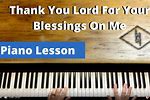 Thank You Lord for Your Blessings On Me Song